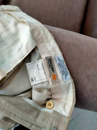 Abito uomo in lino beige