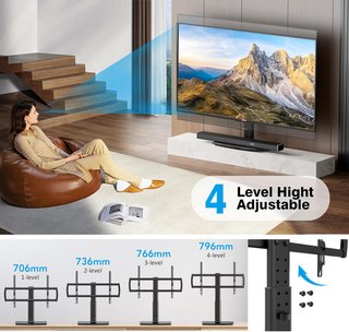 Hemudu soporte TV universal altura ajustable