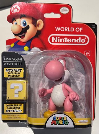 Pink Yoshi Figura Super Mario Juguete