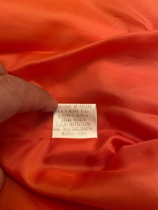 Chaqueta Milano naranja salmón