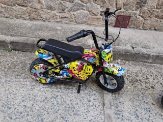 2 Motos Eléctrica Scooter Negra y Amarilla