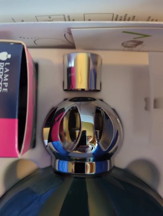 Lampada Lampe Berger Smeraldo Vetro e Metallo