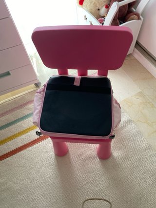 Trona de viaje / Asiento elevador rosa