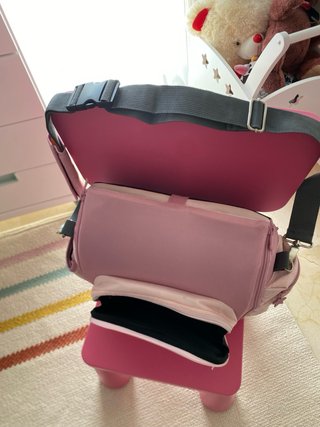 Trona de viaje / Asiento elevador rosa