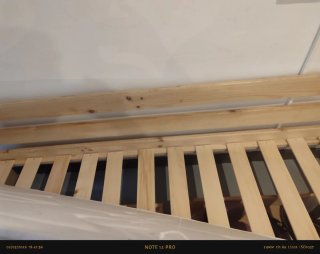Cama de madera con 2 cajones