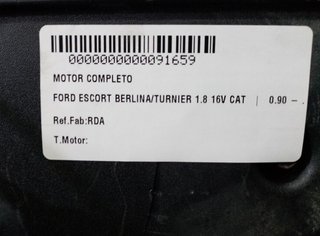 Motor rda ford escort berlina/turnier 1.8 91659