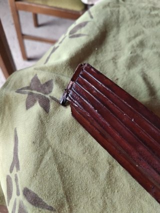Maqueta de barco de madera