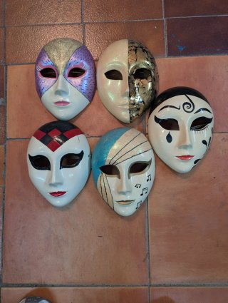 Máscaras Venecianas Decorativas Set 5