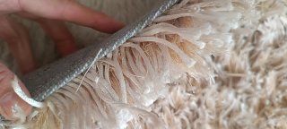 Alfombra  2,10 x 1,40 m color champagne