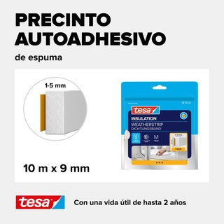 tesa burlete adhesivo aislante ventanas puertas