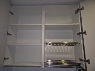2 moduli cucina Doimo scolapiatti bianco