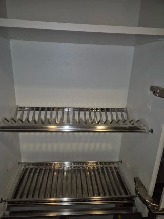 2 moduli cucina Doimo scolapiatti bianco