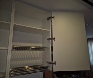 2 moduli cucina Doimo scolapiatti bianco