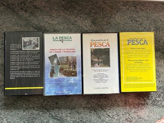 Lote 4 VHS Pesca: Truchas, Spinning, Surfcasting