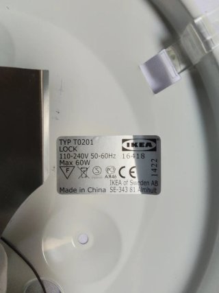 Plafón de techo de cristal y plástico