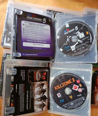 Lote 8 Videojuegos PS3: Gran Turismo, Killzone, Na