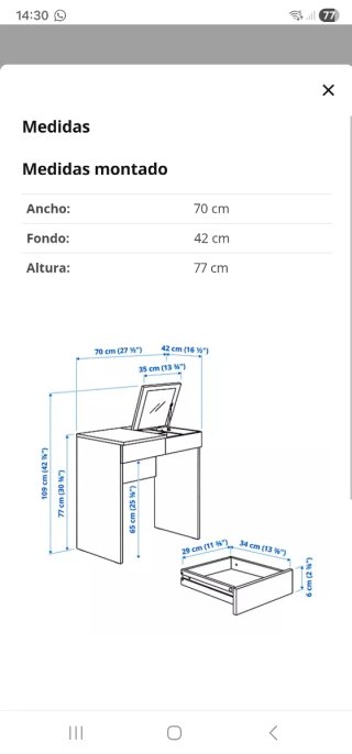 Tocador BRIMNES de ikea