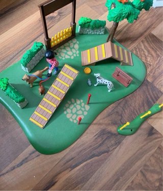 Super lote Playmobil familia, equitacion y perros