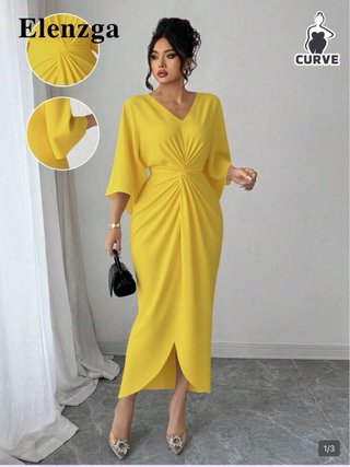 Vestido Elenzga Amarillo