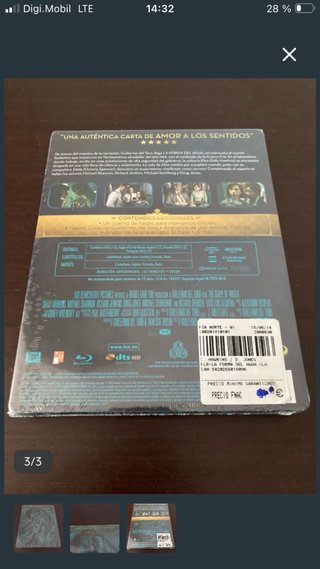 Blu-ray Steelbook La Forma del Agua
