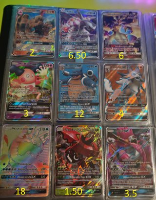 Lote Cartas Pokémon GX Español