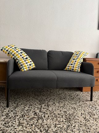 Sofá 2 plazas gris Ikea