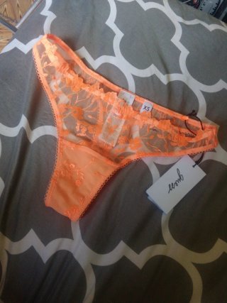 Tanga Guess Encaje Naranja Talla XS