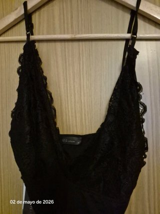 Body de encaje negro a estrenar talla M