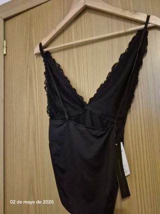 Body de encaje negro a estrenar talla M