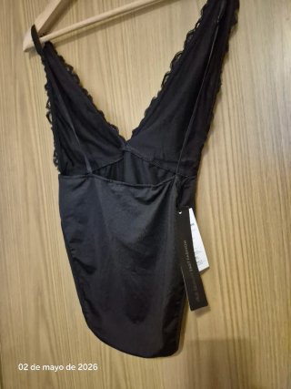 Body de encaje negro a estrenar talla M