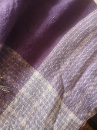 Pañuelo fular cuadros morado