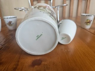 Juego Coñac Limoges Caza Botella Vasos