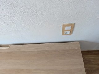 Mueble TV madera claro 4 huecos