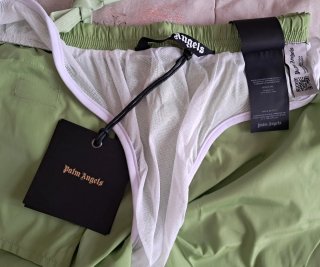 Pantaloncino Palm Angels Verde Shamrock Taglia L