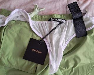 Pantaloncino Palm Angels Verde Shamrock Taglia L