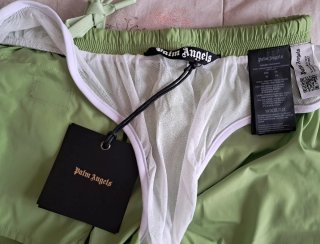 Pantaloncino Palm Angels Verde Shamrock Taglia L
