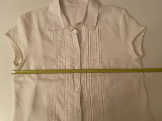 Camisa blanca manga corta