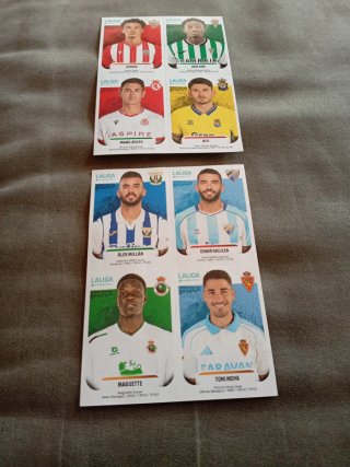Lote 8 Cromos Bis Liga Hipermotion 25/26