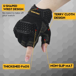 HLDD HANDLANDY guantes trabajo sin dedos