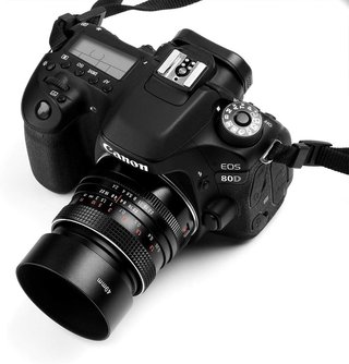 Parasole in metallo per obiettivo per Canon Nikon Sony