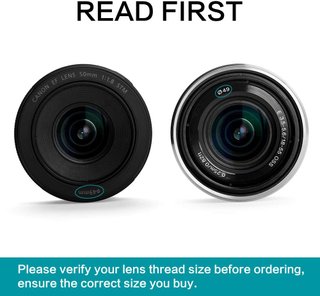 Parasole in metallo per obiettivo per Canon Nikon Sony