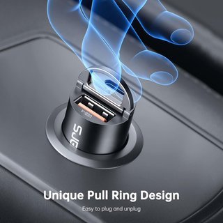 Caricatore auto rapido Omars USB C e USB A
