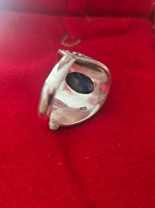Anillo Plata con Piedra Azul