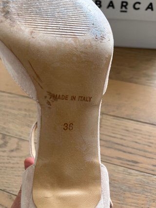 Scarpe donna Barca beige tacco