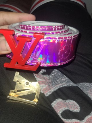Cinturón Louis Vuitton Rosa