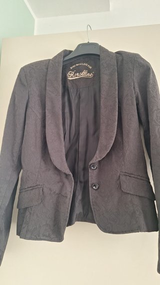 Blazer Koralline sciancrato nero