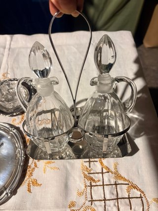 Set Vintage Antipastiera, Sale e Pepe