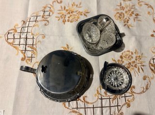 Set Vintage Antipastiera, Sale e Pepe
