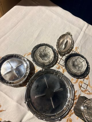 Set Vintage Antipastiera, Sale e Pepe