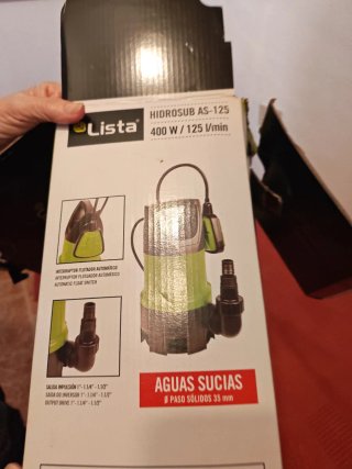 Bomba de aguas sucias Lista AS-125